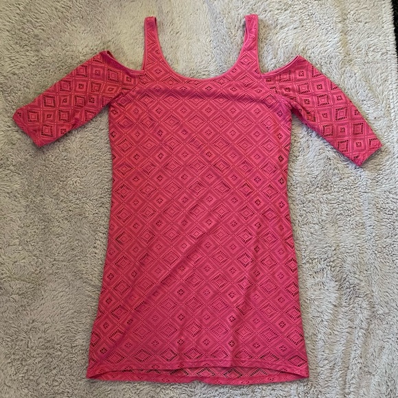 Le Chateau - Fuschia Mini Dress - Size Large - Picture 3 of 3